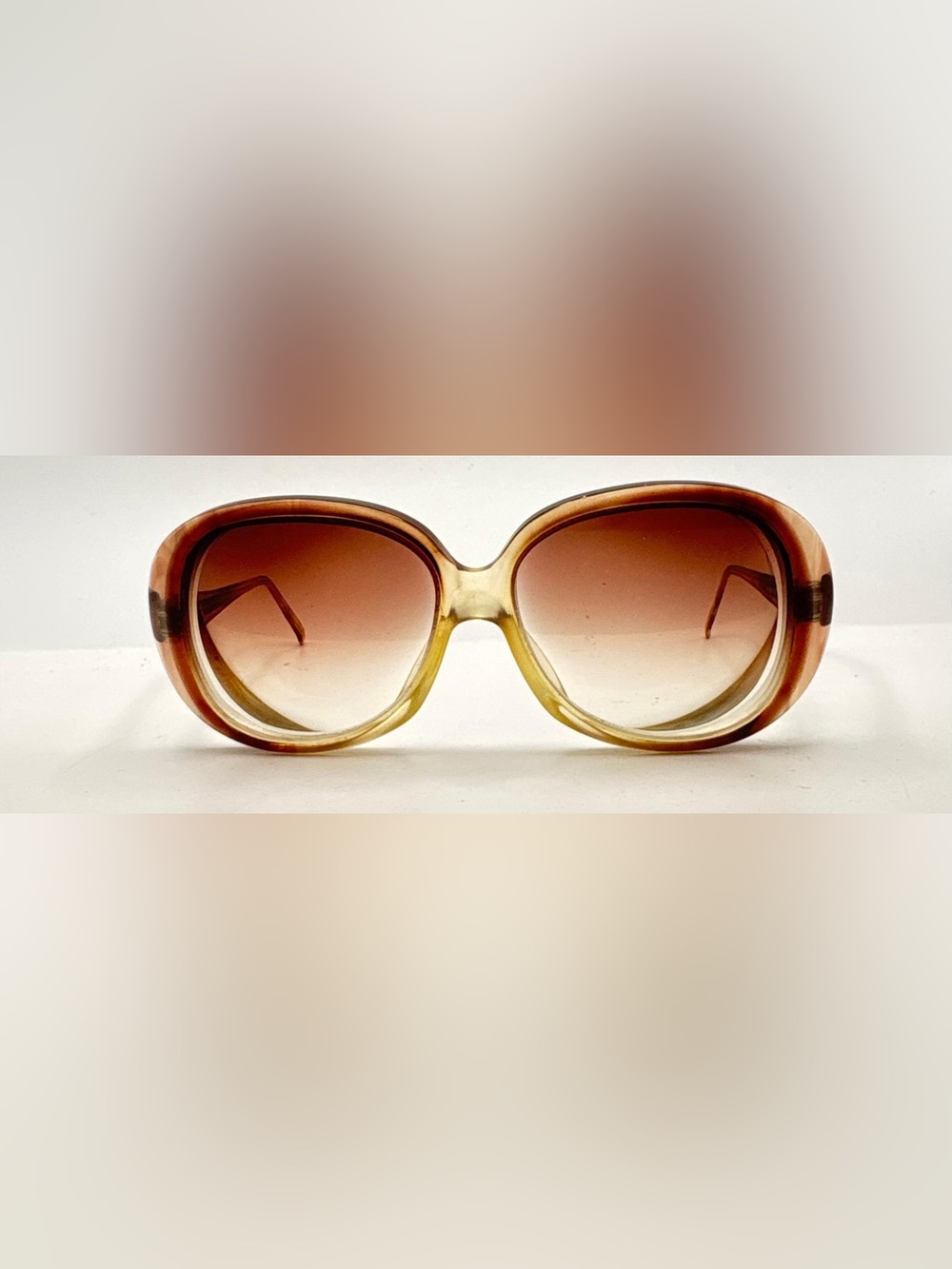 Vintage Rodenstock Brown Translucent Oval Sunglasses Frames Only - Picture 3 of 8